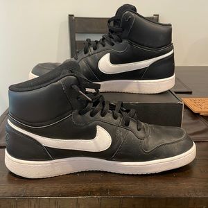 Nike size 13 black/white high tops